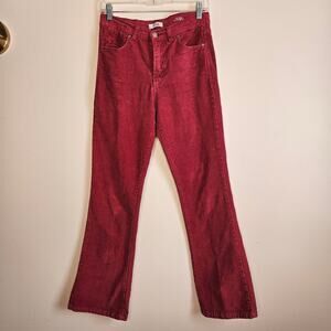 Kensie "The Tessa" Boot Cut Corduroy Pants, Raspberry, Sz 6/28